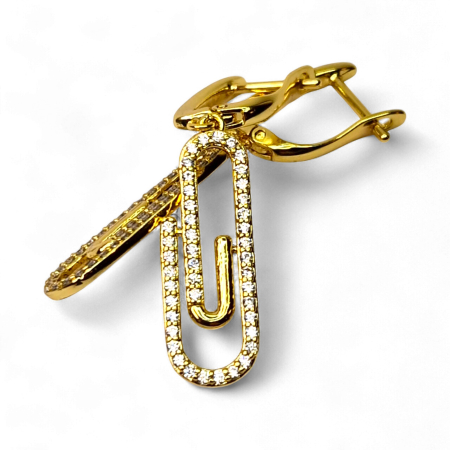 Cercei placați cu aur Bela – Rafinament și strălucire naturală [2]