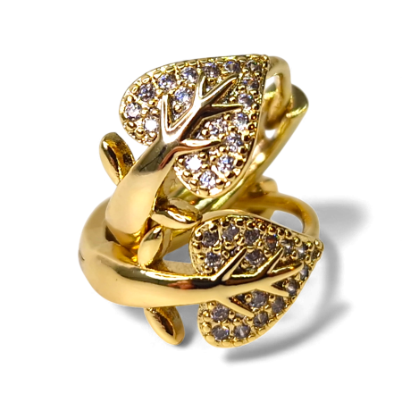 Cercei Carmina placați cu aur cu inimă și arbore al vieții [2]