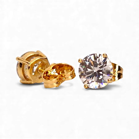 Cercei aur Chloe cu cristal brilliant [2]