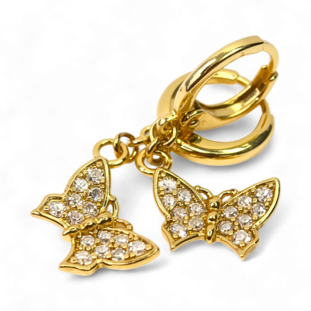 Cercei placati cu aur Daniela – delicatețe și strălucire [2]