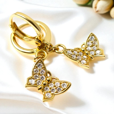 Cercei placati cu aur Daniela – delicatețe și strălucire [3]