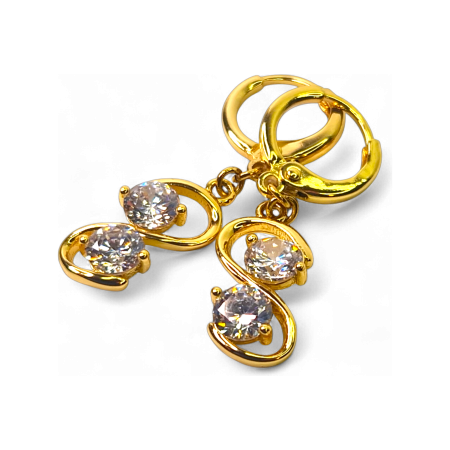 Cercei placați cu aur Dorina – Eleganță și rafinament [2]