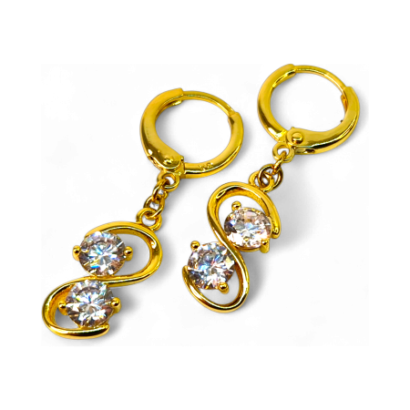 Cercei placați cu aur Dorina – Eleganță și rafinament [4]