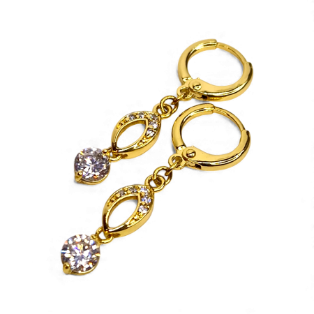 Cercei placați cu aur Elena – rafinament și strălucire [4]