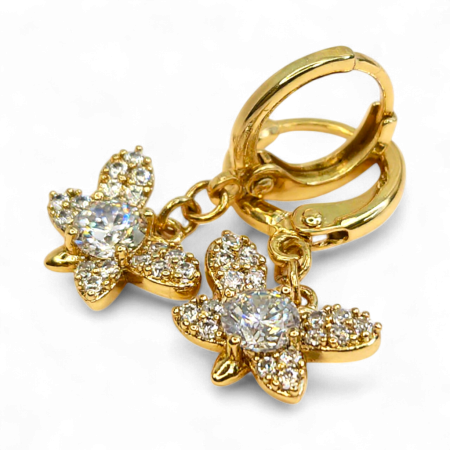 Cercei placați cu aur Narcisa – strălucire delicată [2]