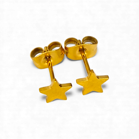 Cercei Selene placati cu aur în formă de stea [4]