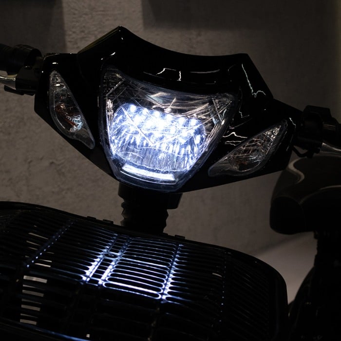 Bicicleta electrica UTIL, 2 locuri, 500W, 60V 12Ah, fara permis, jante turnate, Kuba [2]