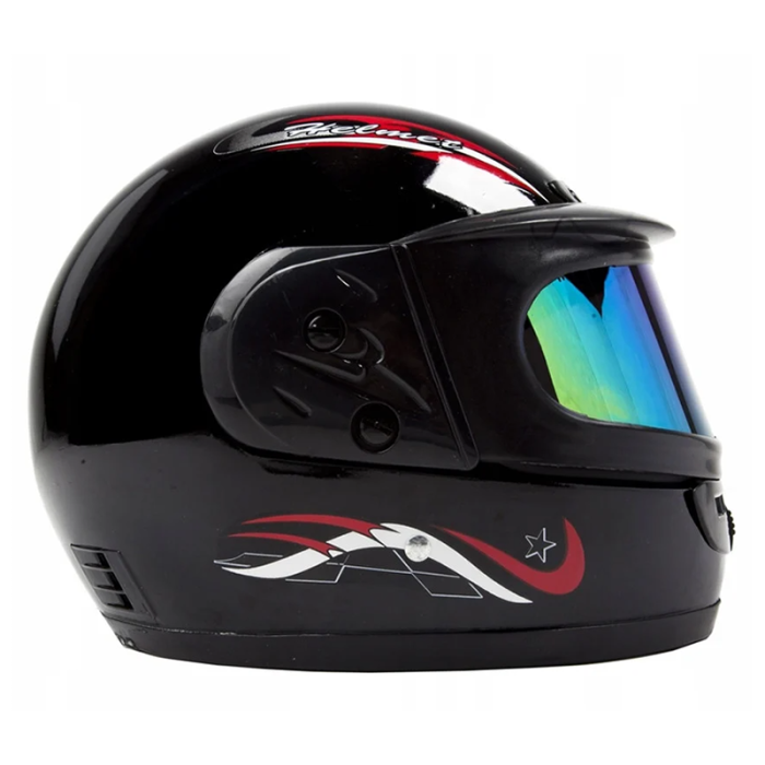 Casca scuter Full Face Safe cu viziera dubla, neagra, marimea 56-58 [2]