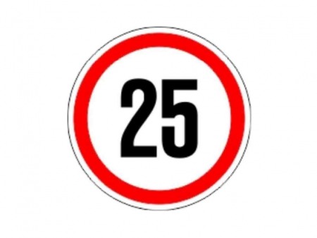 Alte piese - Autocolant limitator viteza 25