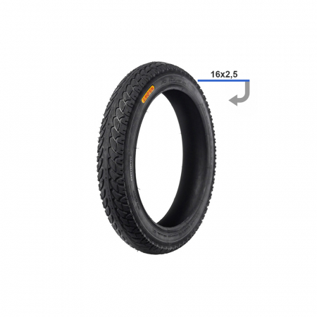 Anvelope si camere - CAUCIUC 16×2,50 TUBELESS PENTRU SCUTERE ELECTRICE