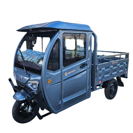 Triciclete Electrice - TRICICLU ELECTRIC CU REMORCA SI CABINA INCHISA JP3000