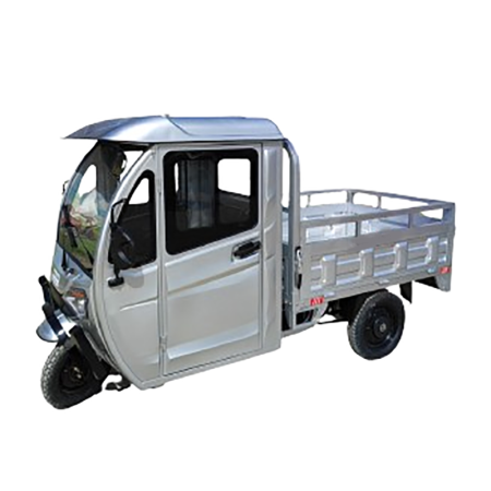 TRICICLU ELECTRIC CU REMORCA SI CABINA INCHISA JP3000