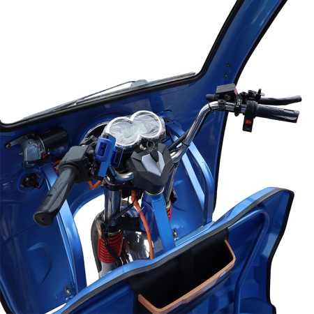 Triciclu electric de marfa basculabil cu cabina, 3900W, viteza 25km/h, baterii 80Ah, nu necesita permis, JP1500 [1]