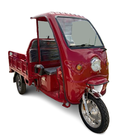 Triciclete Electrice - Triciclu electric de marfa basculabil cu semicabina, 2600W, viteza 25km/h, baterii 32Ah, nu necesita permis, JP1000