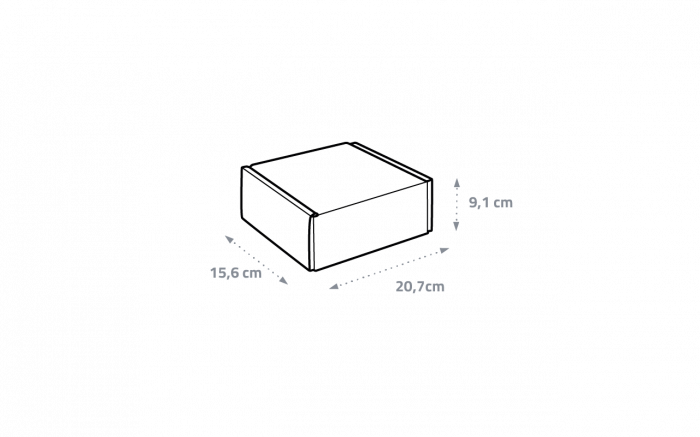20.7 x 15.6 x 9.1 cm - cutie de carton ECO [1]