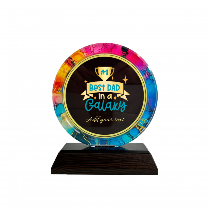 trofeu premium din sticla acryl rotund [1]