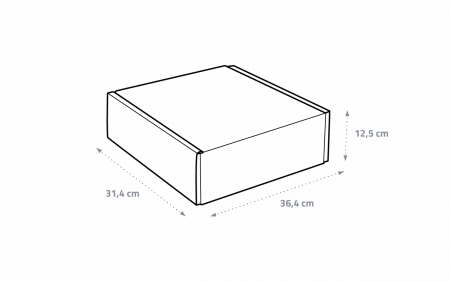 AMBALAJE - 36.4 x 31.4 x 12.5 cm - cutie de carton ECO