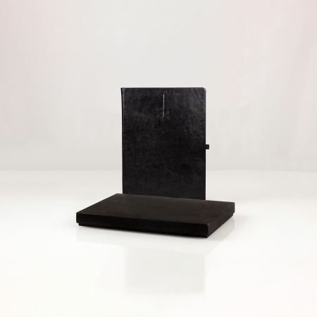 agende & caiete - agenda black + cutie - hartie de piatra