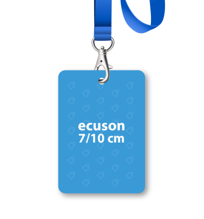 dimensiuni mici - ecuson personalizat – 7 × 10 cm
