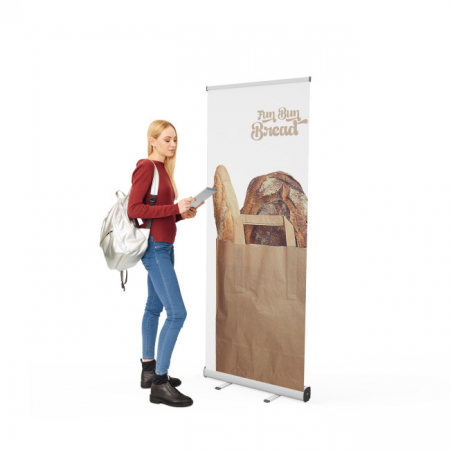 SISTEME EXPOZITIONALE - roll-up banner VISION 85