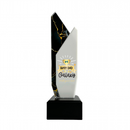 trofee - trofeu acryl alb