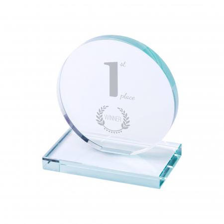 trofee - trofeu rotund din cristal