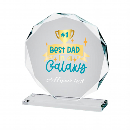 trofee - trofeu din sticla rotund