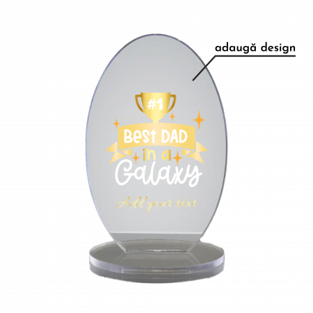trofee - trofeu personalizabil din sticla de acryl