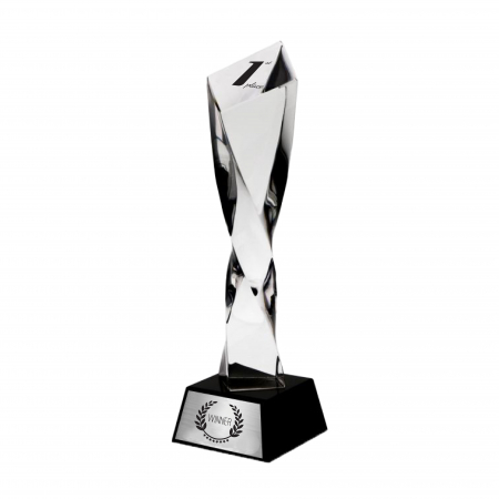 trofee - trofeu vertical din cristal