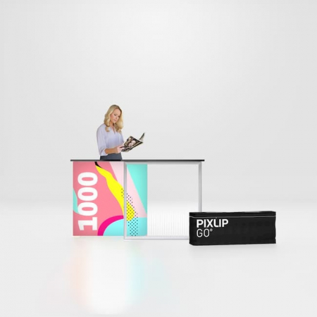 SISTEME EXPOZITIONALE - masa publicitară PIXLIP GO 100x100