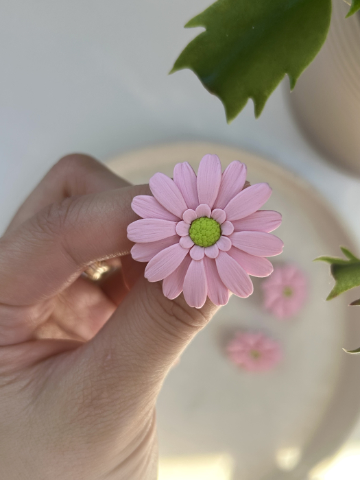 Gerbera Roz 1 - Cercei stud [2]