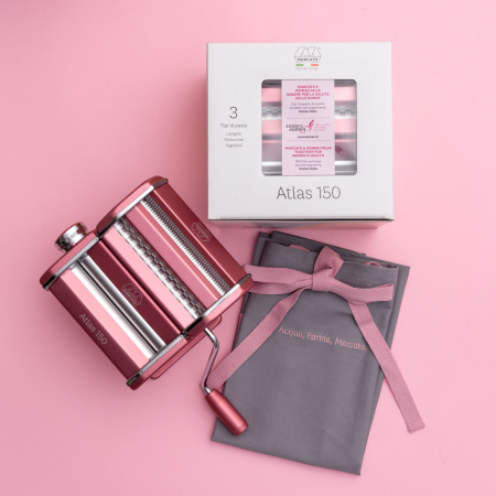 Masina de paste Marcato ATLAS 150 PINK + sort scurt de bucatarie cadou [3]