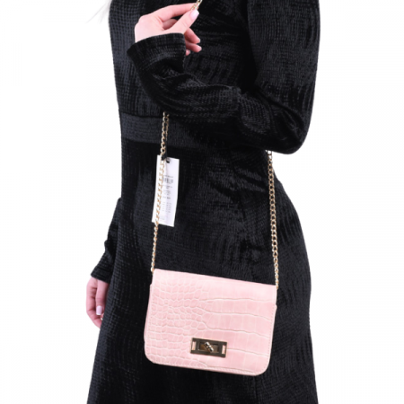 Geanta mica crossbody, 11 x 18 x 7 cm, roz animal print [3]
