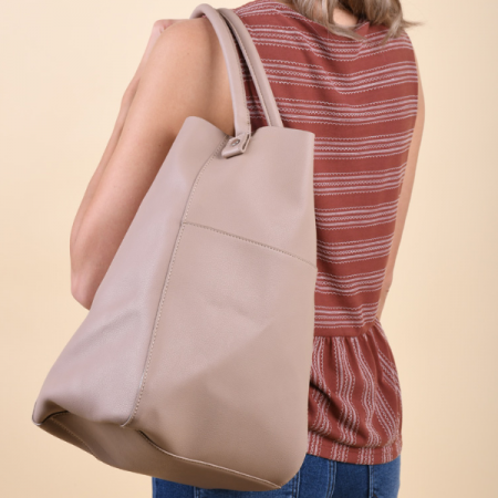 Geanta dama Pieces, Shopper Light Mushroom [1]