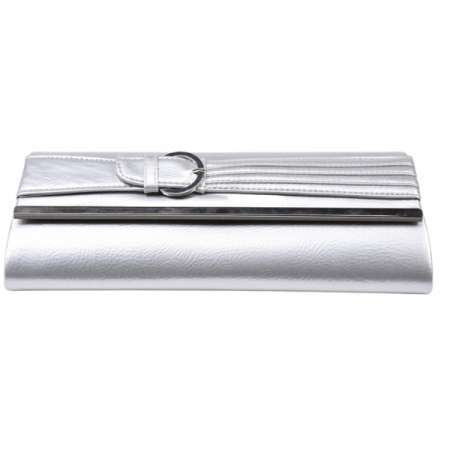 Geanta dama Charmant, piele ecologica 29x11x4 cm, elegant Silver [0]