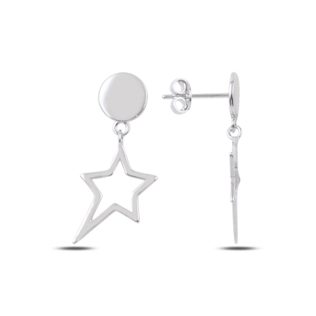 Cercei - Cercei din argint 925 - placati cu rodiu pentru mentinerea stralucirii, model Polaris Dangle Earrings