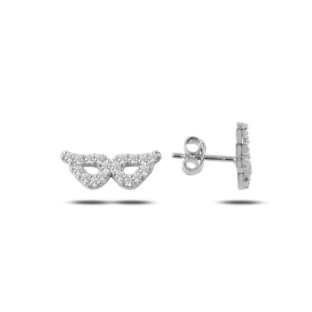 Cercei - Cercei din argint 925 - placati cu rodiu pentru mentinerea stralucirii, model Wings Stud Earrings