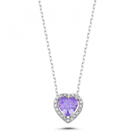 Coliere - Colier din argint 925, elegant, placat cu rodiu