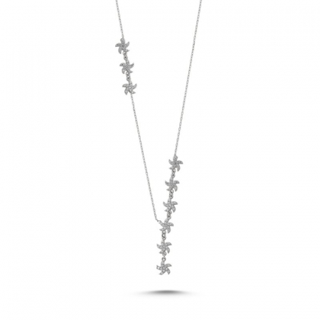 Coliere - Colier din argint 925, elegant, placat cu rodiu pentru mentinerea stralucirii, pandantiv Starfish