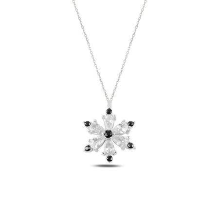 Coliere - Colier din argint 925, placat cu rodiu pentru mentinerea stralucirii, pandant Lotus Bear Flower