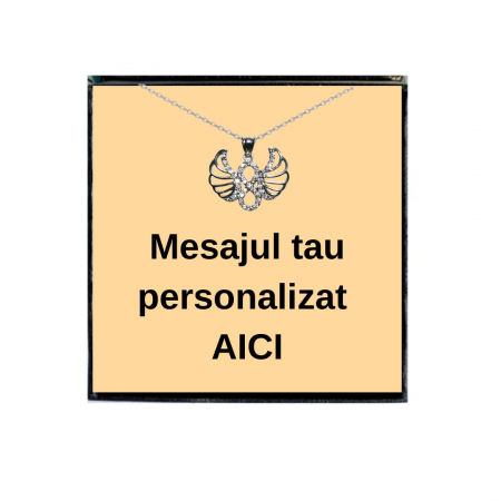 Cutie cu mesaj personalizat si BIJUTERIE din argint 925 placata cu rodiu [0]