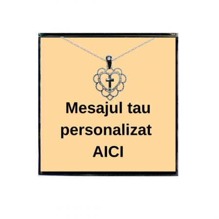 Cutie cu mesaj personalizat si BIJUTERIE din argint 925 placata cu rodiu [2]