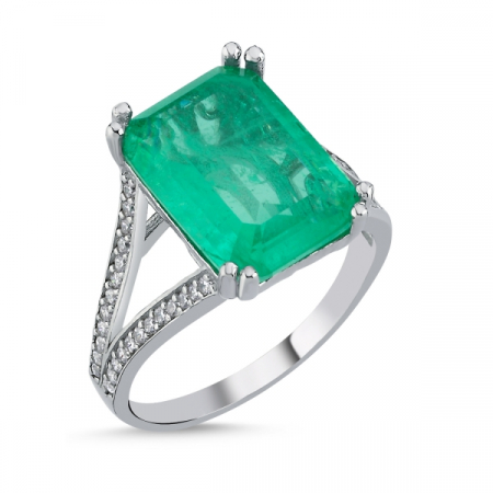 Inele - Inel din argint 925 - placat cu rodiu pentru mentinerea stralucirii, model Paraiba - marime 17 (US:8)    
