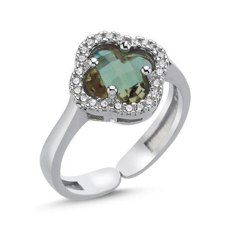 Inel Elegant Pink Heart - din argint 925, placat cu rodiu pentru menținerea strălucirii [1]