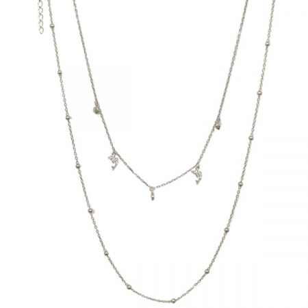 Colier din argint 925 - lant dublu - delfini [0]