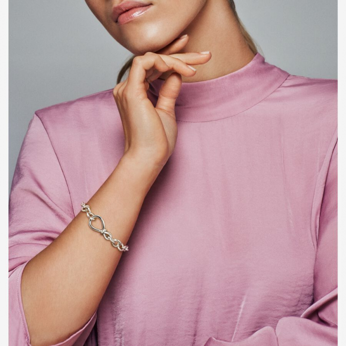 Bratara din Argint 925  – Legamantul iubirii 18 cm, Bijuterii Nadiela [6]