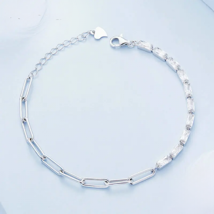 Bratara din Argint 925 reglabila 16 - 20 cm – Diamond Chain, Bijuterii Nadiela [2]