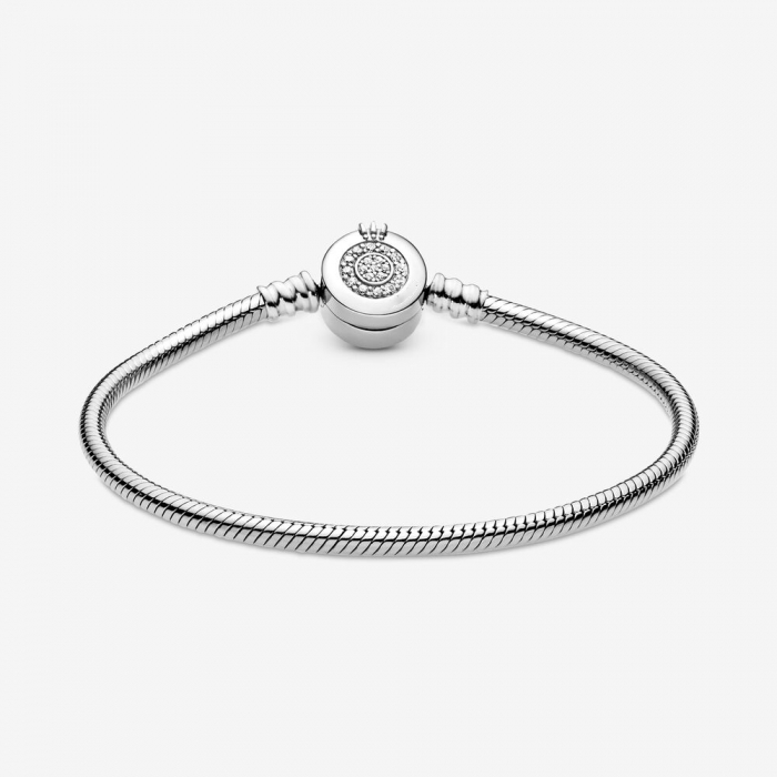 Bratara pentru talismane compatibile Pandora din Argint 925 – Queen's bracelet 17 CM, Bijuterii Nadiela [3]