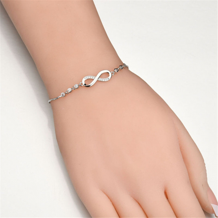Bratara din Argint 925 reglabila 17 - 20 cm – Infinite Love, Bijuterii Nadiela [5]