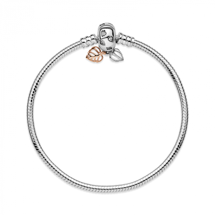 Bratara pentru Copii compatibila Pandora din Argint 925 – Leaves & Snake 16 cm, Bijuterii Nadiela [4]